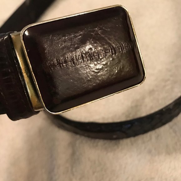 Mans Eel Skin Belt 34' to 36" - Picture 8 of 10